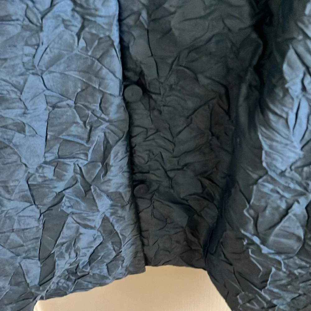 Gorgeous Vintage Eileen Fisher Crinkled Silk Top size XL - Picture 9 of 10